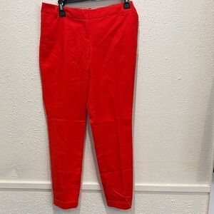 Dalia Floral Lined Skirt with Red Trim